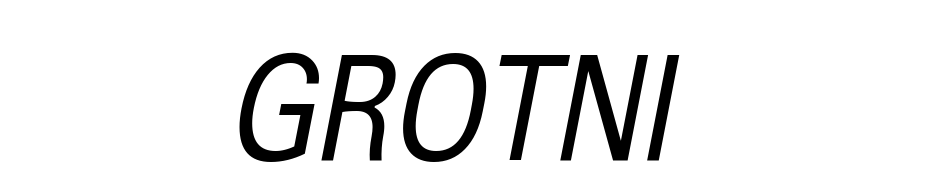 A_Grotic Nr Italic Font Download Free